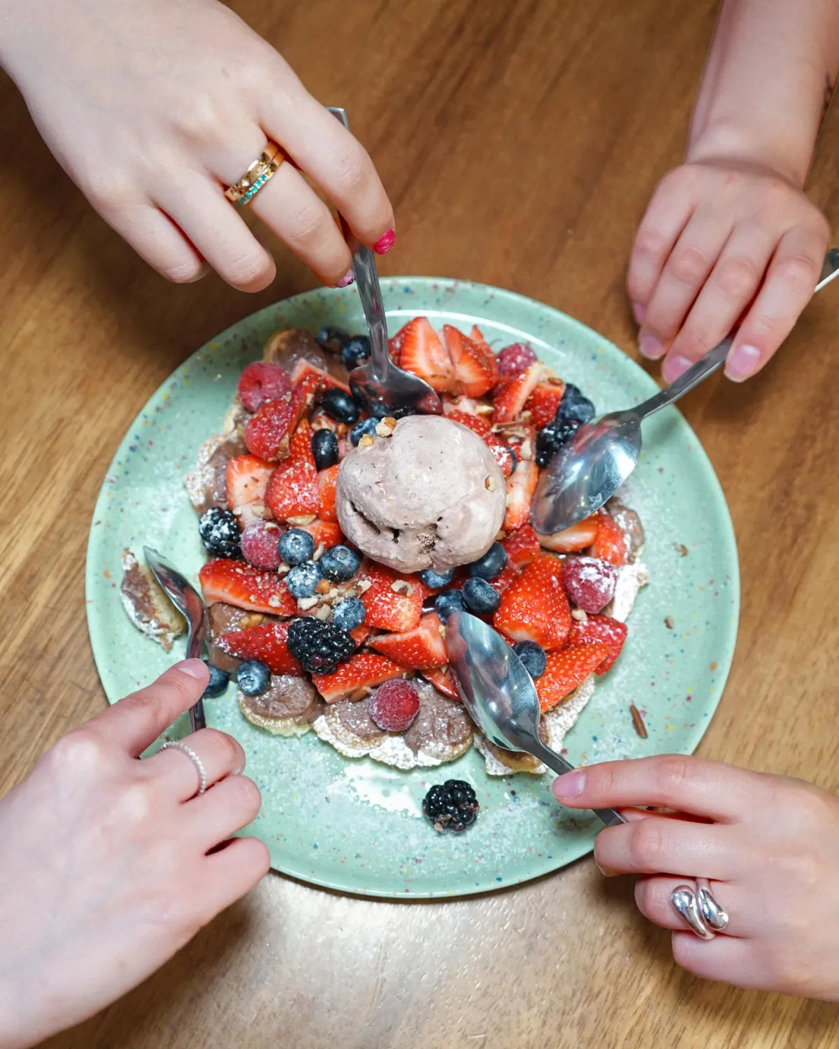 Bubble Waffle de Frutos Rojos
